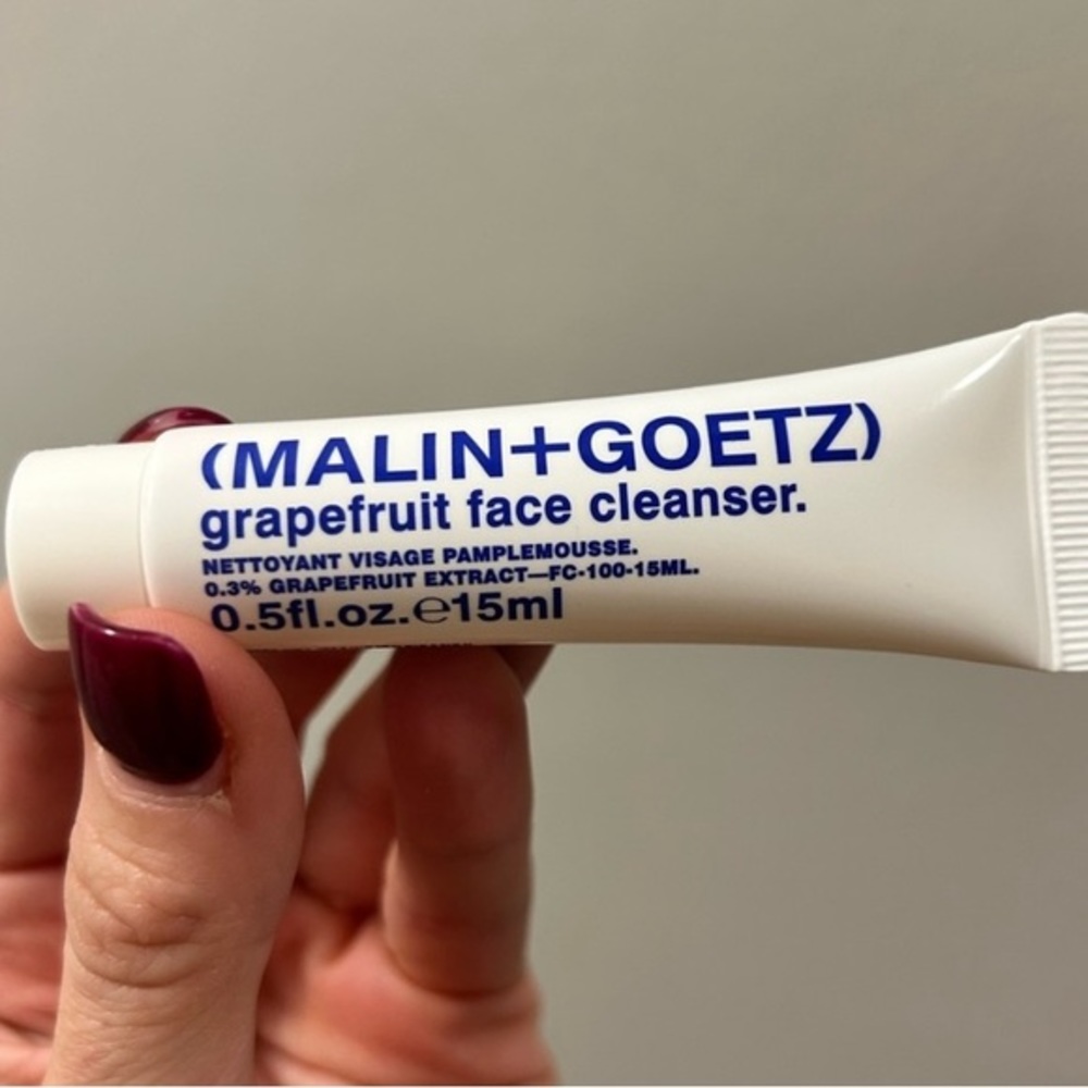 Used Once, MALIN+GOETZ Grapefruit Face Cleanser 1fl.oz., 30ml, Travel‎ Size